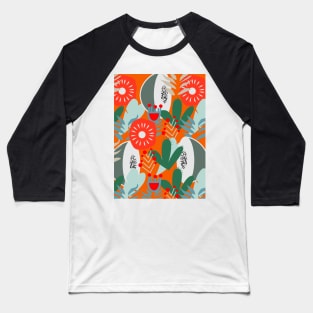 Cacti, fruits and flowers Baseball T-Shirt